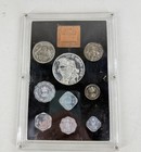 1972 India Republic 9 Coin Silver Proof Set In Original Brown Folder