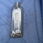 Vintage Refrigerator Water Bottle Embossed Water No Lid