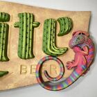 Vtg 1993 Miller Lite Beer Oasis Cactus Lizard In Motion Huge Bar Sign High Life