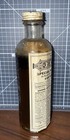  vintage Tuttle s Elixir Veterinary Bottle - Full Contents  - C 1900s 