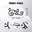 Metal Scroll Wall Decor Set Of 4     Antique Wrought Iron Wall Medallion  Tradi   