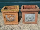 Pair Of Antique Terracotta Planters