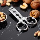 Silver Nuts Pistachio Sheller Opener Kitchen Tools Stainless Steel Nutcracker Mu