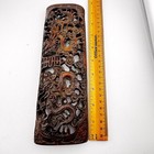 Chinese High Relief Dragon Motif Cast Resin Decor Decorative Domed Plaque