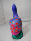 Mexican Folk Art Bird Figure Wood Signed 6 h Free S h
