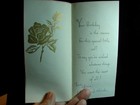 Vintage  special Little Call With An Orchid    Birthday Greeting Card