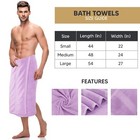 Utopia 4 Pack Cotton Bath Towels 27x54 Inches Lavender Highly Absorbent