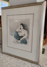 Raphael Soyer  1899-1987  Large Mid Century Pencil Signed Artist Proof Print