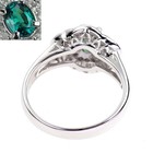 Rare Pt900 Alexandrite Diamond Ring 0 33ct D0 41ct - Auth Free Shipping From Jap
