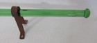 Vintage Green Depression Glass Towel Bar Rod With Brackets 18 1 4    Long Antique