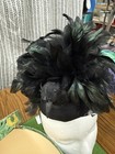 Vintage  Women s Black Crow Feather Fascinator Headpiece  One Size