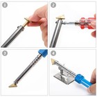 Plastic Welder Kit Soldering Hot Stapler Bumper Repair Welding Gun 40 Rods