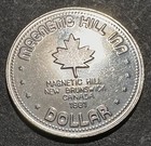 1981 Magnetic Hill Nb Canada Trade Dollar Token Uphill Gravity Optical Illusion