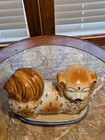 Asian Inspired Vntg Staffordshire Pekingese Dog Statue Reprod  Great Condition