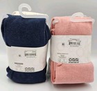 Lot Of 2 Packs Of 2 Each Of Wonder Nation Girls Footed Tights M 7-10 Ivory Coral