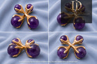 Classic Men s Eagle Claw Amethyst 925 Silver Cufflink 18k Yellow Gold Plated