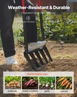 Vevor 5tine Broad Fork Tool Heavy Duty U-shaped Pitch Fork For Gardening Spading