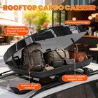 15 5 Ft   Abs Car Roof Top Box Cargo Luggage Carrier 2 Locks Toolless Install Blc