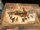 Antique 1895 Vintage Mcloughlin Brothers The Game Of Mail Express Old Board Game