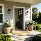 36 x80  Fiberglass Front Door With White 4-9 16  Pvc Frame right-hand Inswing