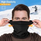 2 Pack Winter Fleece Warmer Windproof Face Mask Scarf Soft Neck Gaiter Bandana