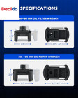 2 Pc  Oil Filter Removal Tool  60-80 Mm   80-105 Mm Adjustable Oil Filter Wrench