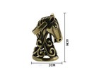 Solid Brass Horse Head Statue Bell Animal Decoration Table Decorations Gifts 