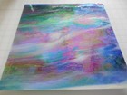Green White And Blue Iridized Stained Glass Sheet Or 110 Mosaic Tiles 