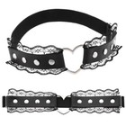 Adjustable Lace Heart-shaped Thigh Garter  Elastic Leg Garters For Women