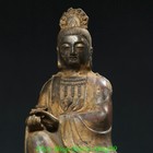 8 6  Antique Tibet Bronze Buddhism Sit Kwan-yin Guanyin Quanyin Goddess Statue