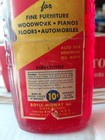 Old English Red Oil Polish - Vintage - 1 2 Pint Glass Bottle - Full