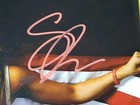 Sabrina Ionescu Flag Red Ink Auto Autograph 8x10 Hand Signed Usa