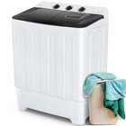 30lbs Washing Machine Portable 2 In 1 Compact Twin Tub Laundry Washer   Spinner