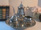 International Silver Co  Silverplated Tea Service Set  5 Pcs Set  Polished  Mint