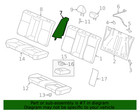 Genuine Honda Seat Back Bolster Cushion 82150-t2f-a01zb