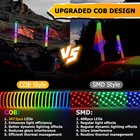 2x 2ft Cob Thick Led Whip Spiral Chasing Rgb Fat Whip Lights For Can Am Polaris