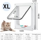 X-large Cat Door For Interior exterior  Black  For Pets Up To 25 Lbs