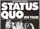 Status Quo     Mega Rare Vintage Original Germany 1972 Concert Poster  piledriver 