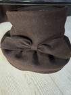 Clover Lane Brown Felt Cloche Hat Bow Accent Women   s Vintage Style Winter Fall