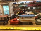 Vintage Toys     3 Wyandotte  Toy Plastic Trucks And Metal Trailers   