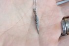 Native American Real Solid 925 Sterling Silver Feather Pendant 20  Box Necklace