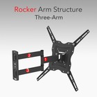 Full Motion Tv Wall Mount Bracket Swivel Tilt For26 32 36 37 40 42 46 50 55  Use