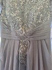 Mother Of The Bride Dusty Blue Lace   Chiffon Dress Size 14 Never Worn