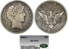 1894-s 50c Cac Vf25 Barber   Original Circulated Cameo   High-end 
