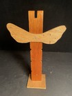 Vintage Indian Hand Carved Painted Wood Souvenir Totem Pole Inuit Alaska 10 