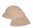 Handmade Crocheted Bucket Hats  1 Adult Size 1 Child Size Off White 