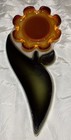 60s Lucite Acrylic Flower Orange Daisy Spoon Rest Holder Retro Mcm