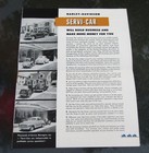 1940s Harley-davidson Model G Servi-car Dealership Color Illustrated Brochure 