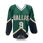 Mike Modano Autographed Dallas Custom Green Hockey Jersey - Bas
