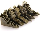 20pcs Box Corner Protector Antique Brass Triangle Rattan Carved Wood Case Edge G